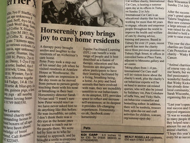 Pete has made the papers!