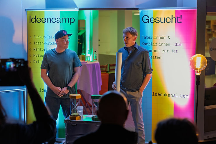 Abschlusspräsentation beim Ideencamp #35