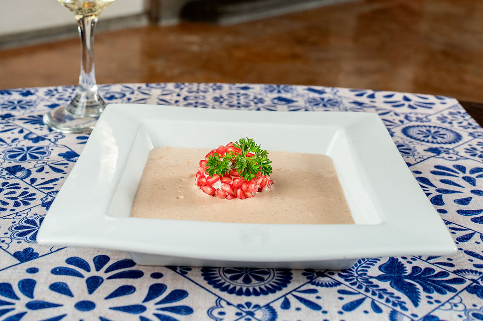 Crema de nogada caliente