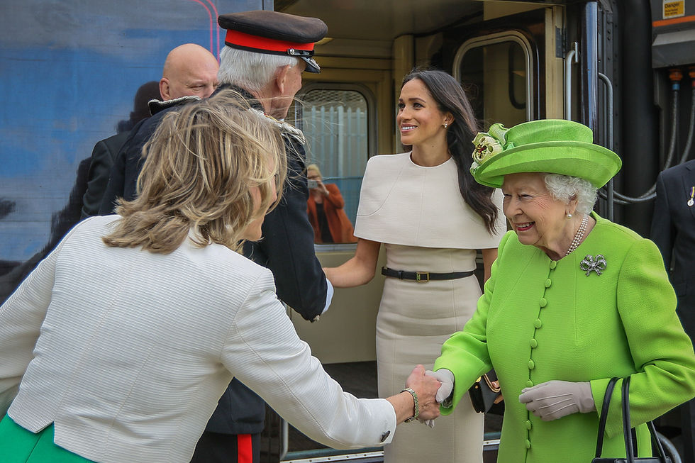 Queen Elizabeth II and Meghan Markle the Duchess of Sussex