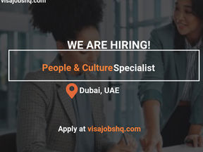 Move to Dubai as a People & Culture Specialist—Flight, Visa & Relocation Included