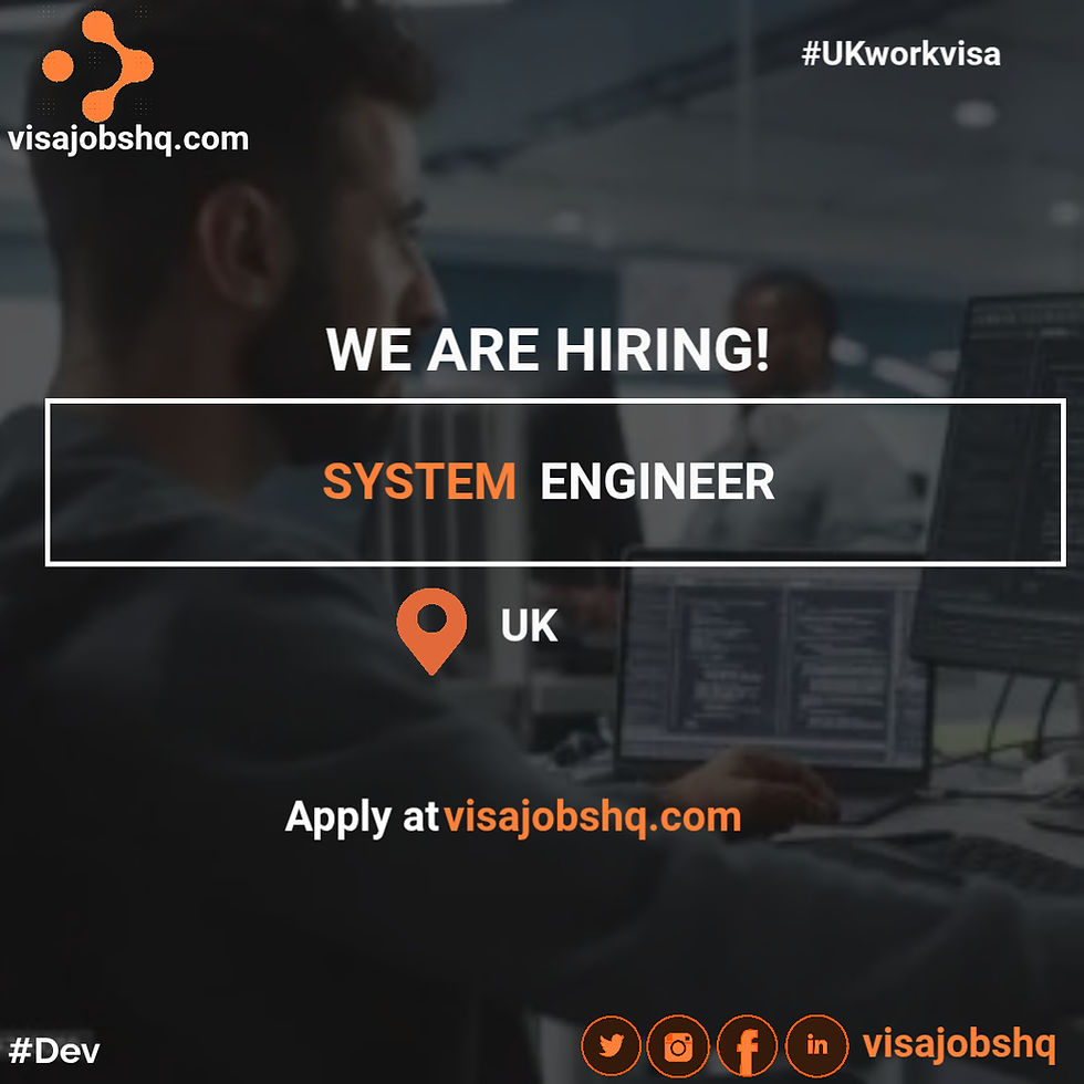 Ground Segment Systems Engineer needed in Oxford shire with relocation and visa sponsorship