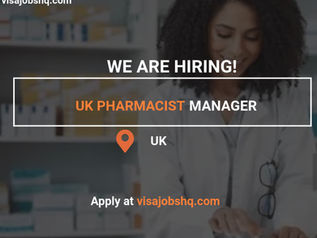UK Pharmacy Manager Job Apply Now with Tier 2 Sponsorship and Technician Training Included