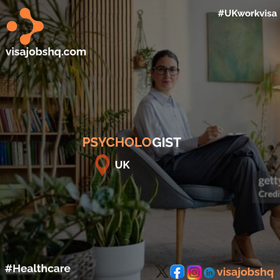 Clinical Psychologist needed in the UK with visa sponsorship provided
