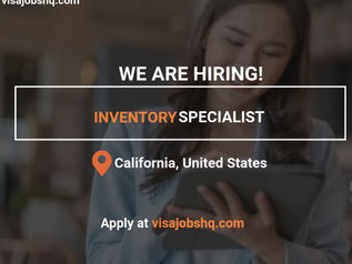Inventory Specialist In California, United States, Relocation Support is Offered