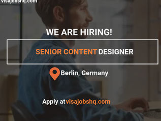 Senior Content Designer position available in Berlin with visa sponsorship to Germany