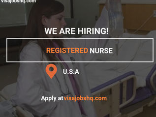 Nurses needed in the states across the US, with visa sponsorship costs Covered