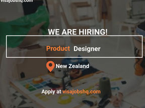 Product Designer, Relocation to New Zealand (Visa Sponsorship & Costs Covered, Apply Now