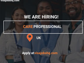 Care Professionals, Visa Swap Available, UK Visa/CoS Sponsorship, Apply now