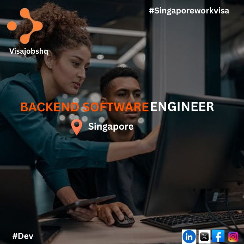 Software Engineer, Backend in Singapore, We're happy to sponsor international candidates