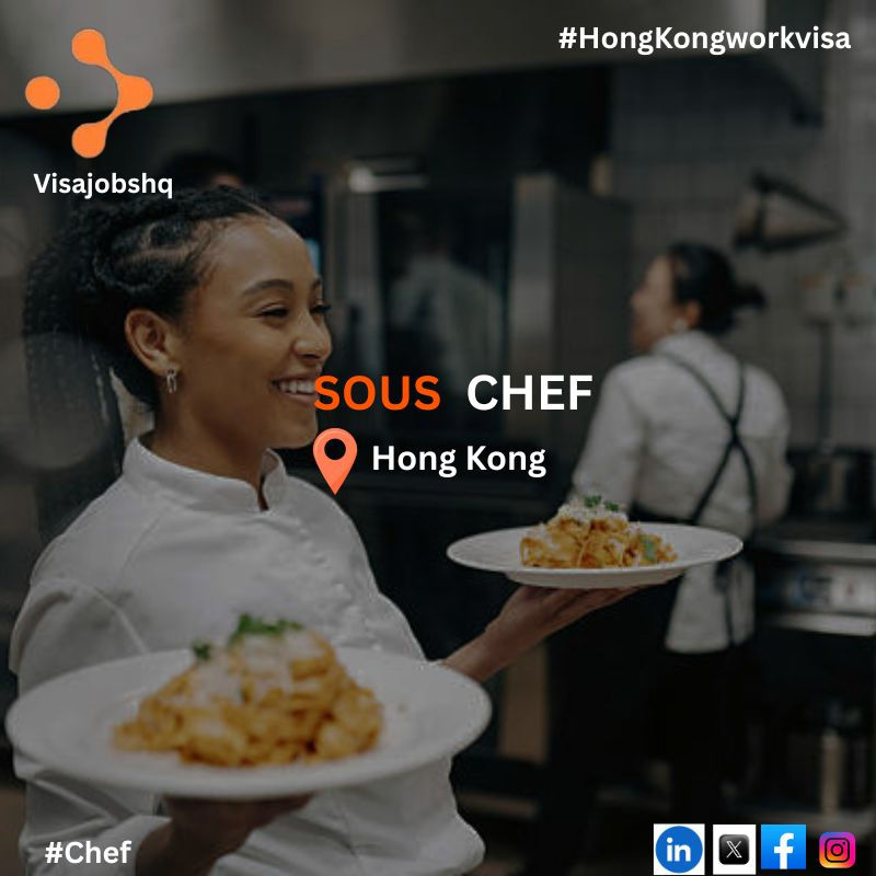 Sous Chef; New York-Italian (Hong Kong) with relocation and visa sponsorship