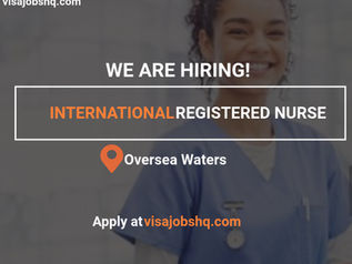 International Registered Nurses needed for Offshore roles aboard a cruise ship