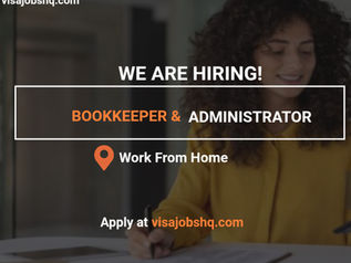 Now Hiring Bookkeeper & Administrator (Fully Remote & Part-time Position)
