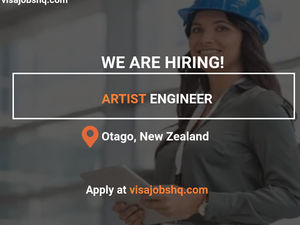 Artist Engineer needed in Otago New Zealand with visa sponsorship provided