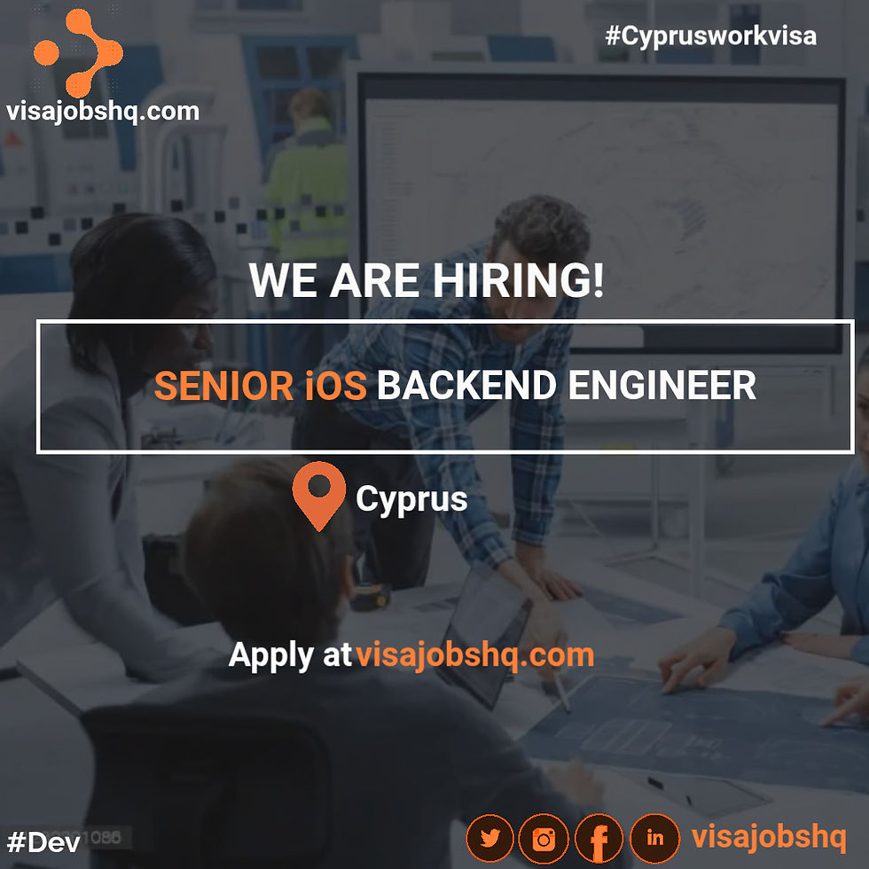 Senior Backend Engineer (relocation to Cyprus) with visa sponsorship and relocation assistance