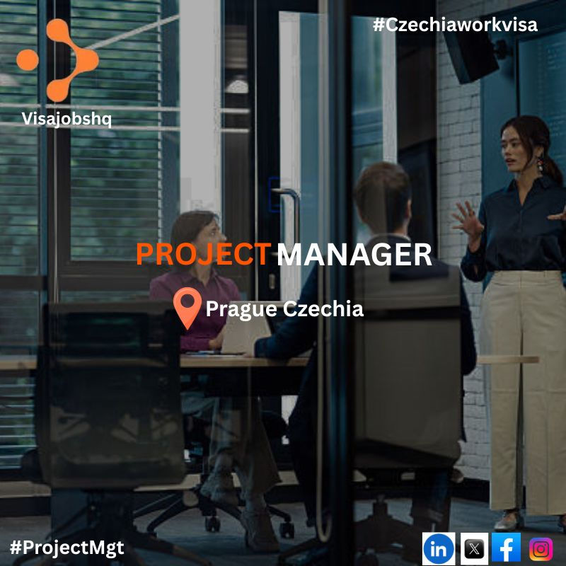 Project Manager in Prague Czechia with relocation support and visa sponsorship