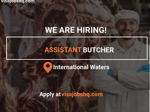 Assistant Butcher needed aboard an International Cruise ship, international candidates apply now