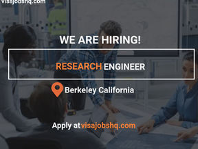 (Senior) Research Engineer/Scientist in Berkeley California, company can sponsor H1B visa cap exemption