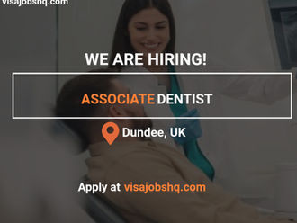Associate Dentist near Dundee UK, with visa sponsorship, apply now