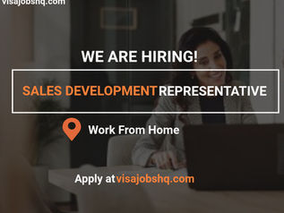 Sales Development Representative, fully remote for a US-Based Company, Apply Now