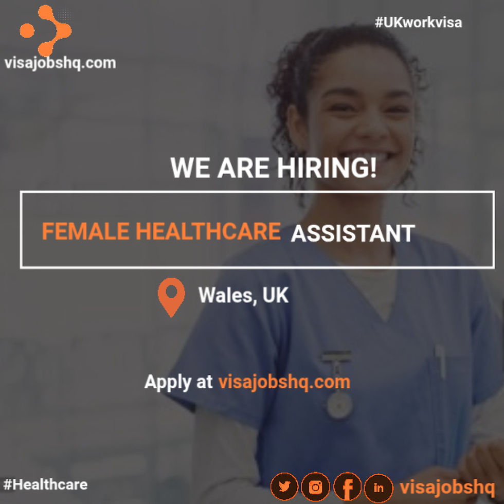 Female Healthcare Assistant (Gynaecology) position is open, Relocate to the UK with visa sponsorship