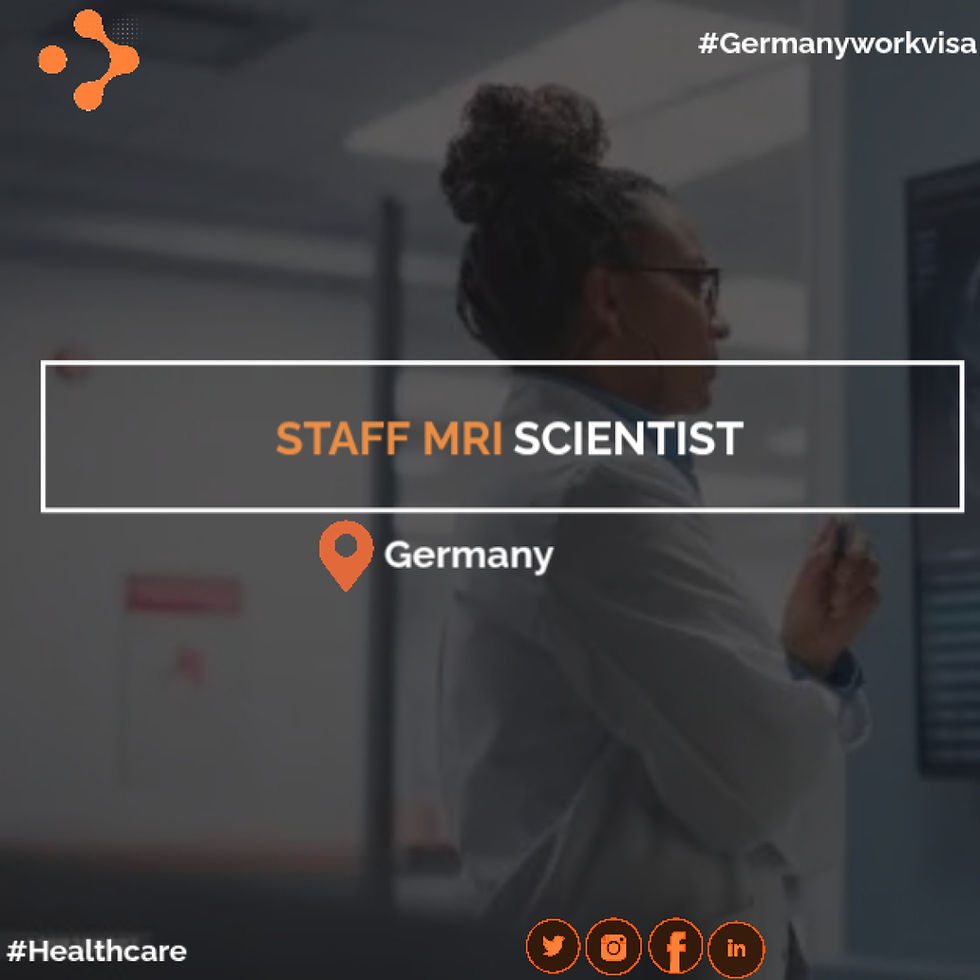 Staff MRI Scientist - Healthcare in Munchen, relocate to Germany with visa sponsorship