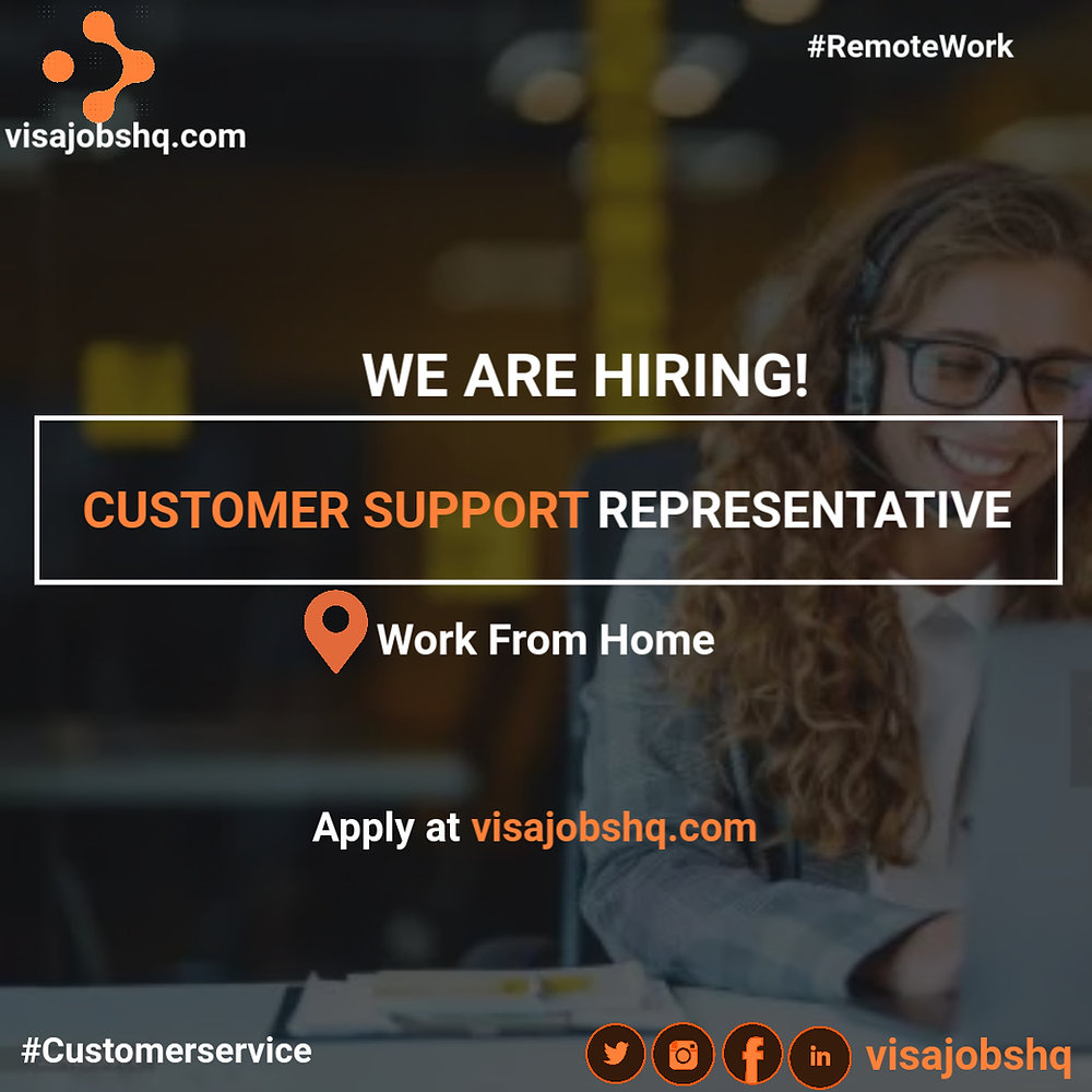 Customer 171 CUSTOMER SUPPORT REPRESENTATIVE, $2,500 MONTHLY, FULLY REMOTE, APPLY NOW