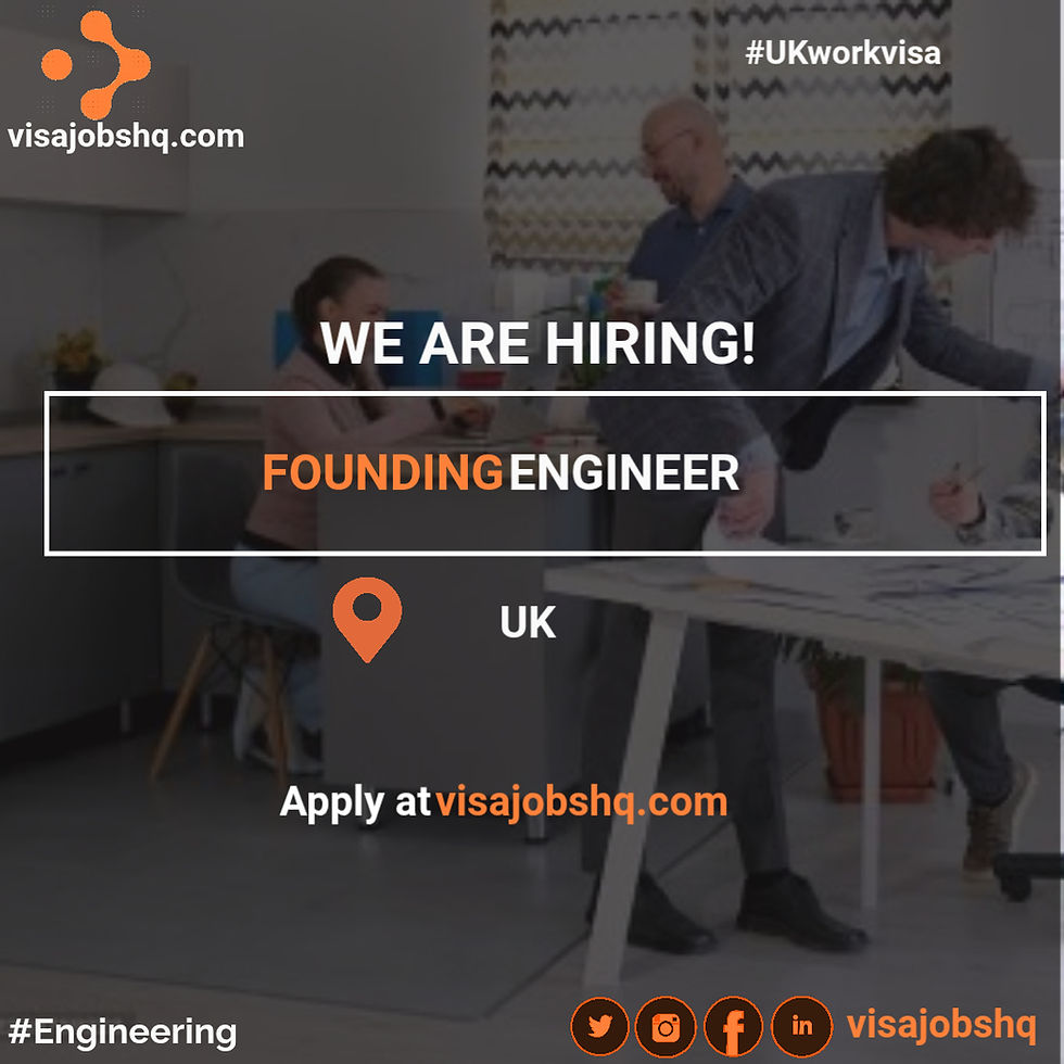 Founding Engineer needed in the UK, We can sponsor visas and provide a £5,000 tax free relocation package