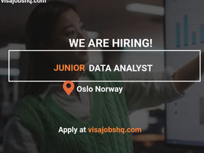 Junior Data Analyst in Oslo Norway with visa sponsorship provided for international candidates apply now