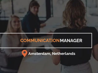 Communications Manager | Maternity Leave Cover (min 1 year), in Berlin Germany, with visa sponsorship