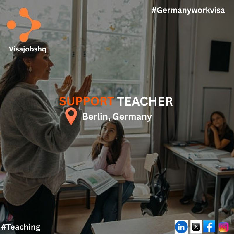 Learning Support Teacher (f/m/d) in Maths | Secondary School | Maternity Cover in Berlin with visa support