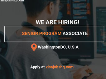 Senior Program Associate for Accelerator and Content Needed in Washington DC Visa Sponsorship to the US Provided, Apply now