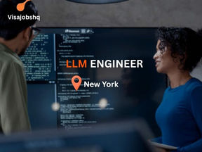 LLM Engineer role based in New York, company sponsors US work visas