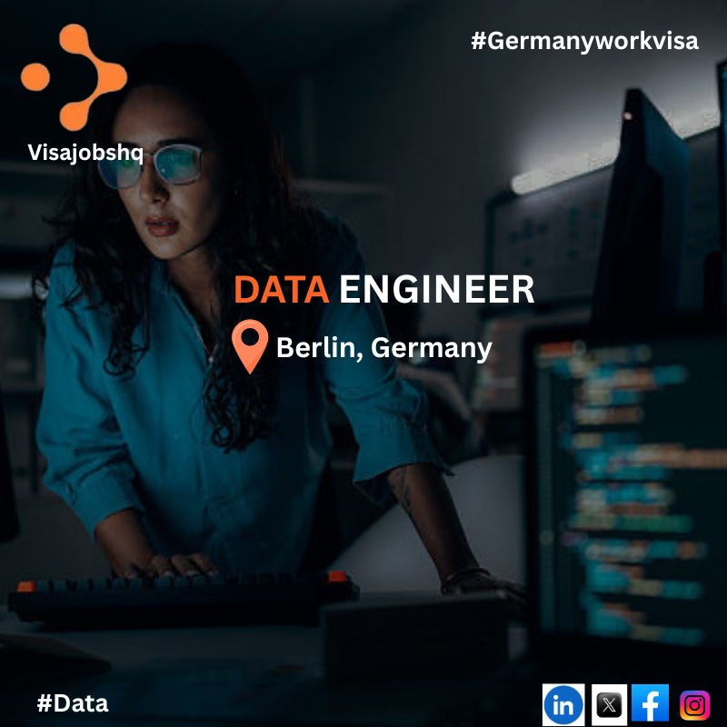 Data Engineer in Berlin with visa sponsorship provided for Germany