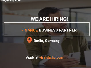 Finance Business Partner Needed in Germany, Employer is offering Visa Sponsorship Apply now