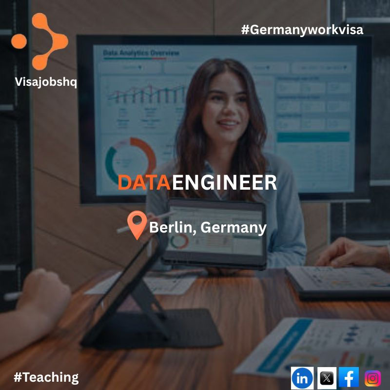 Data Engineer in Berlin with visa sponsorship provided for International Candidates