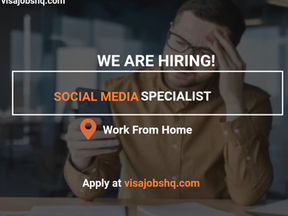 Fully Remote Social Media Specialist, Work From Home Opportunity