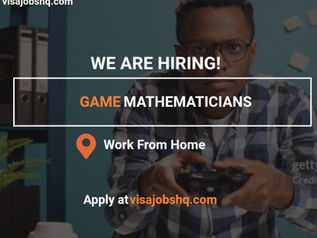 Fully Remote Game Mathematician Urgently Needed, Work From Home