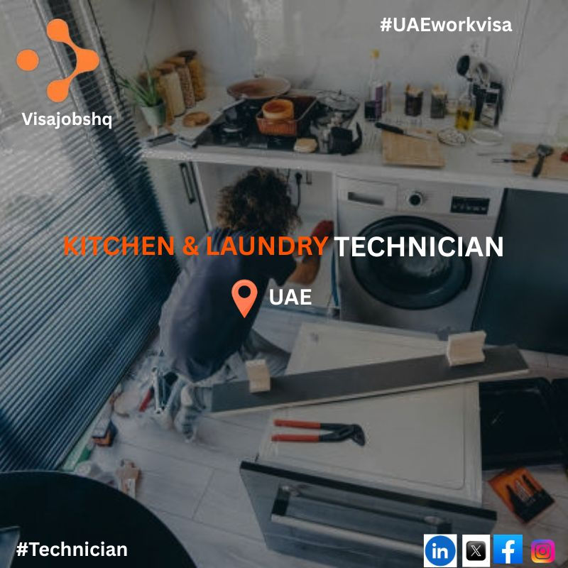 Kitchen and Laundry Technician at a Luxury Hotel in Ras Al-Khaimah UAE with visa and flight covered;