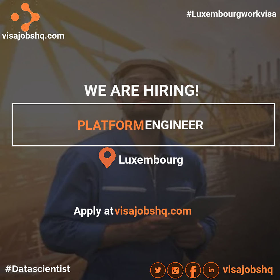 Platform Engineer position open for International Candidates to move to Luxembourg with EU visa sponsorship