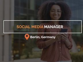 Social Media Manager in Berlin with visa sponsorship available to Germany