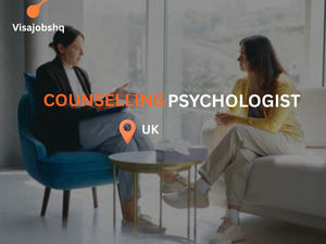 Counselling Psychologist position open in the UK, company is offering visa sponsorship