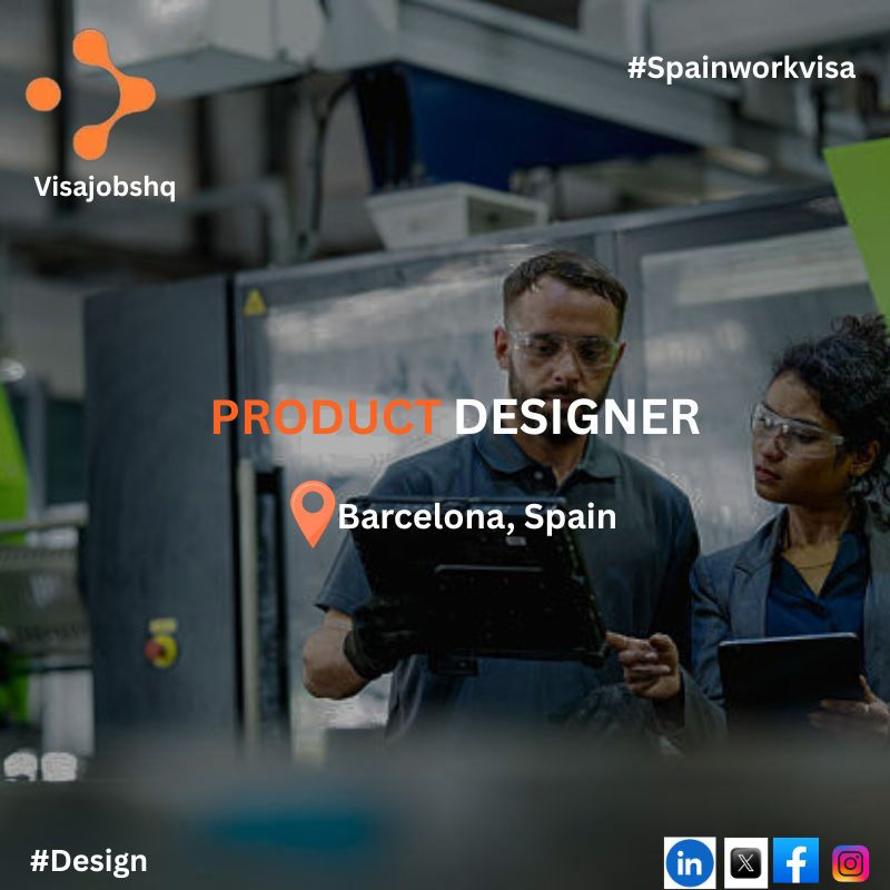 Product Designer position open in Barcelona with relocation and visa sponsorship