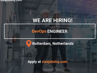 Atlassian Jira DevOps Engineer Urgently Needed, Relocate to the Netherlands with visa Sponsorship