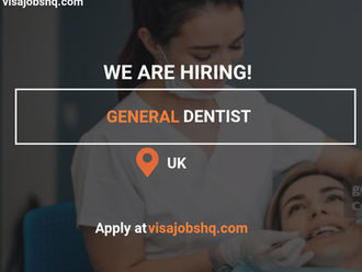 General Dentist (Visa sponsorship available) in the UK, Apply now