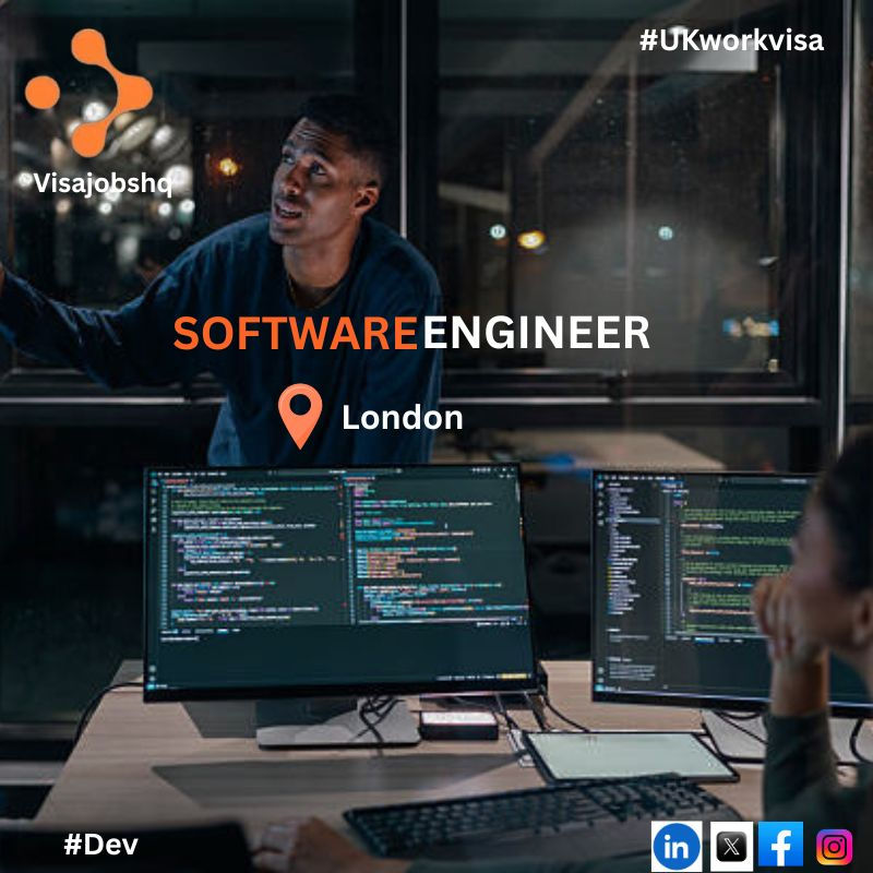 Software Engineer in the UK, company is offering UK work visa sponsorship to eligible candidates