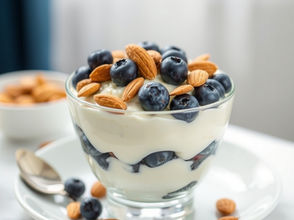 Sugar free yogurt parfait with berries