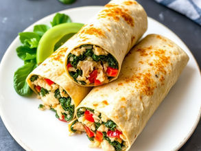 Chicken and Spinach Burritos