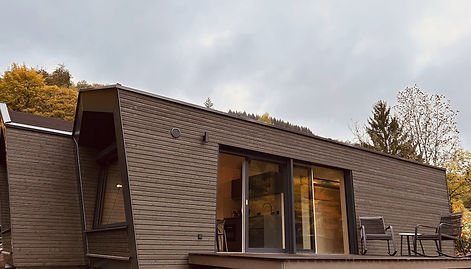 Waldbaude Max mit Terrasse