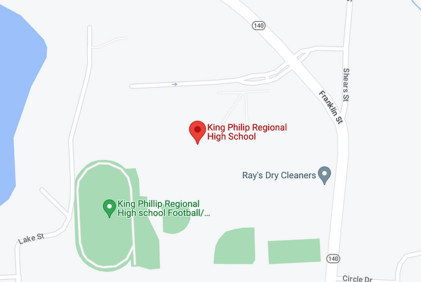 Goofle map with King Philip Regional High School location